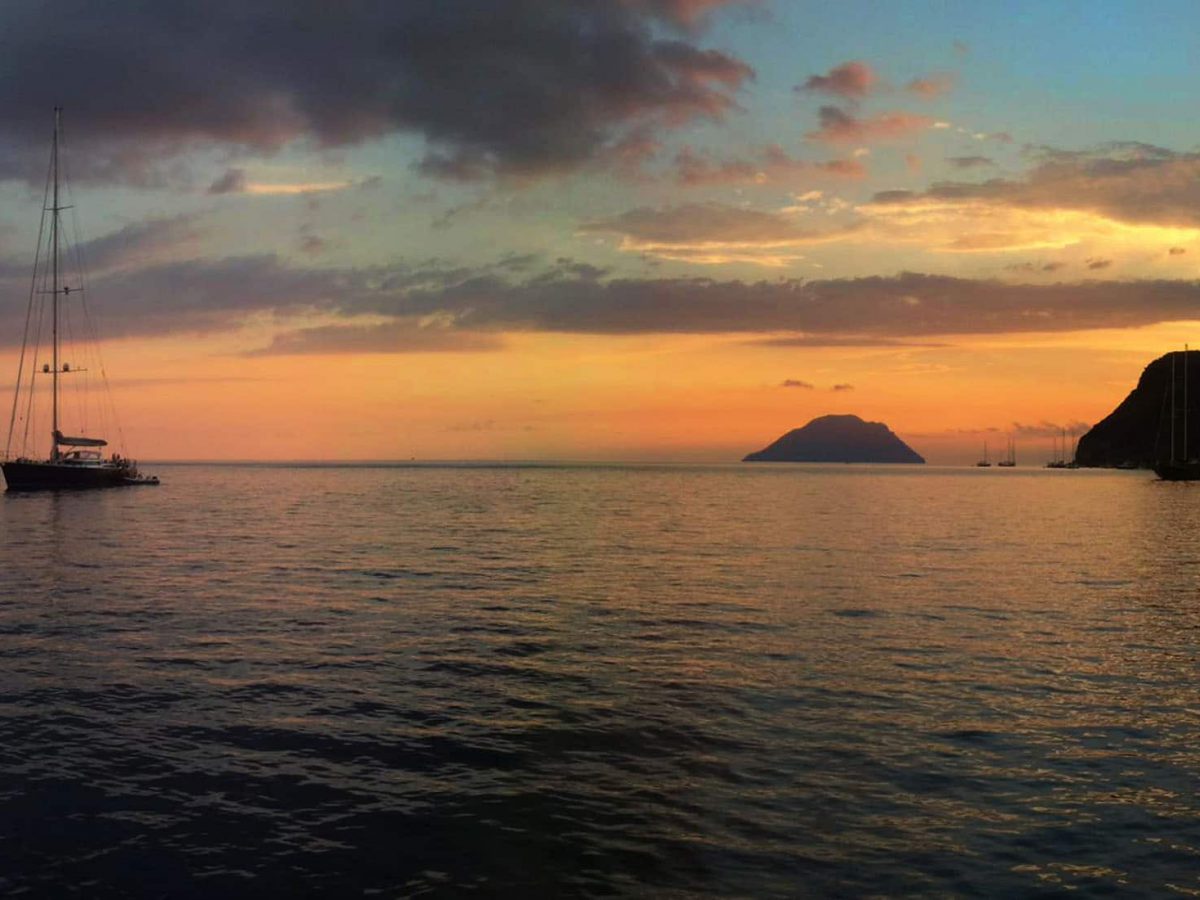 Sonnenuntergang in Filicudi, Äolische Inseln