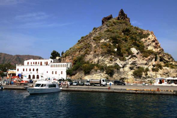 Departure from the Port of Vulcano
