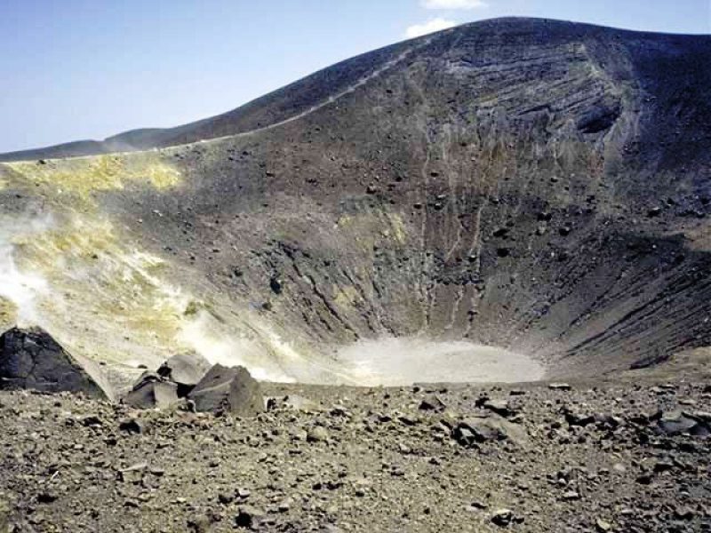 El cráter de Vulcano