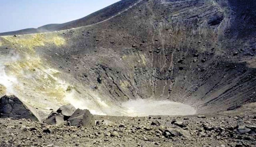 The crater of Vulcano